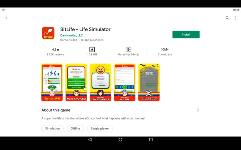 bitlife simulator for play store