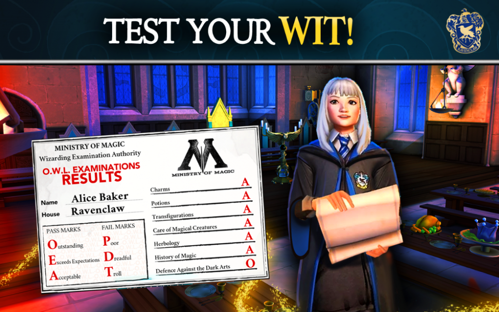 Harry Potter Hogwarts Mystery Test Wit