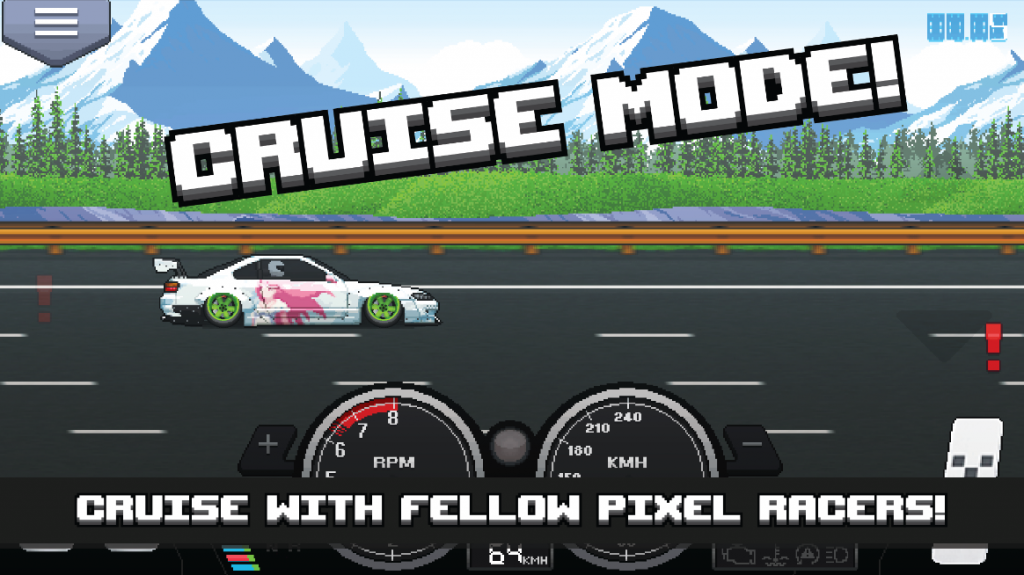 Pixel Car Racer Cruise Mode