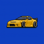 Pixel Car Racer Logo