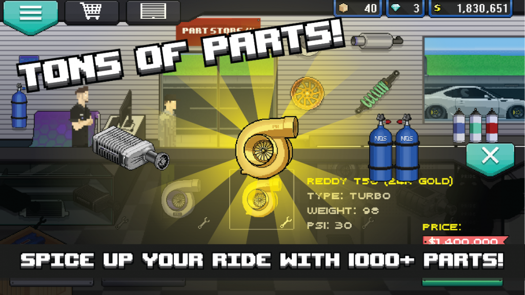 Pixel Car Racer Spice Your Ride
