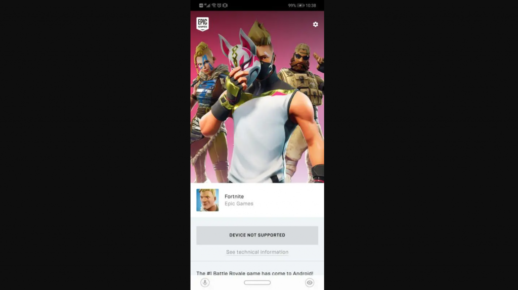 Fortnite Mobile See Technical Information