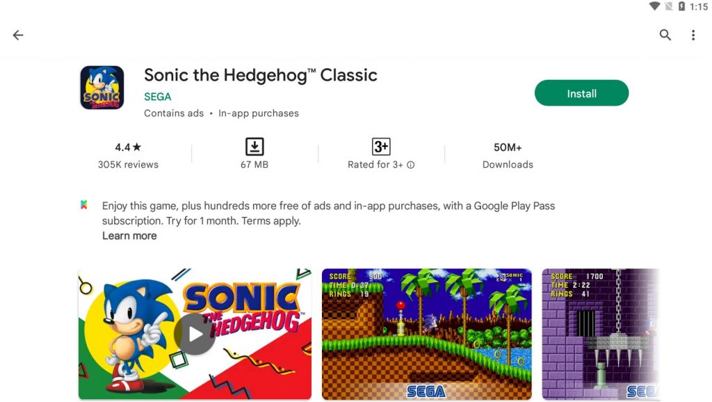 sonic the hedgehog install