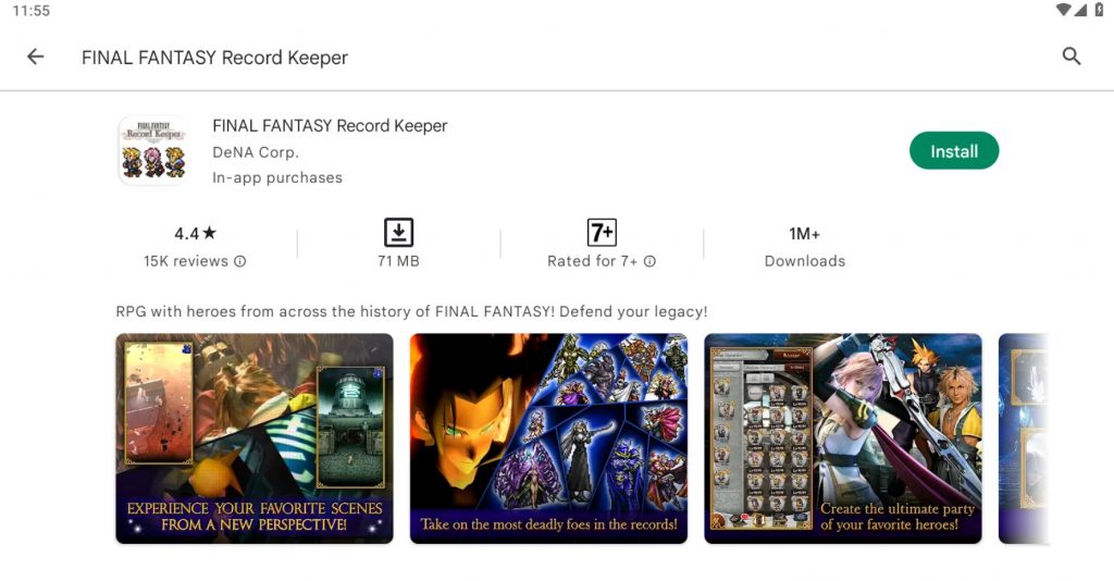 Final Fantasy Record Keeper install